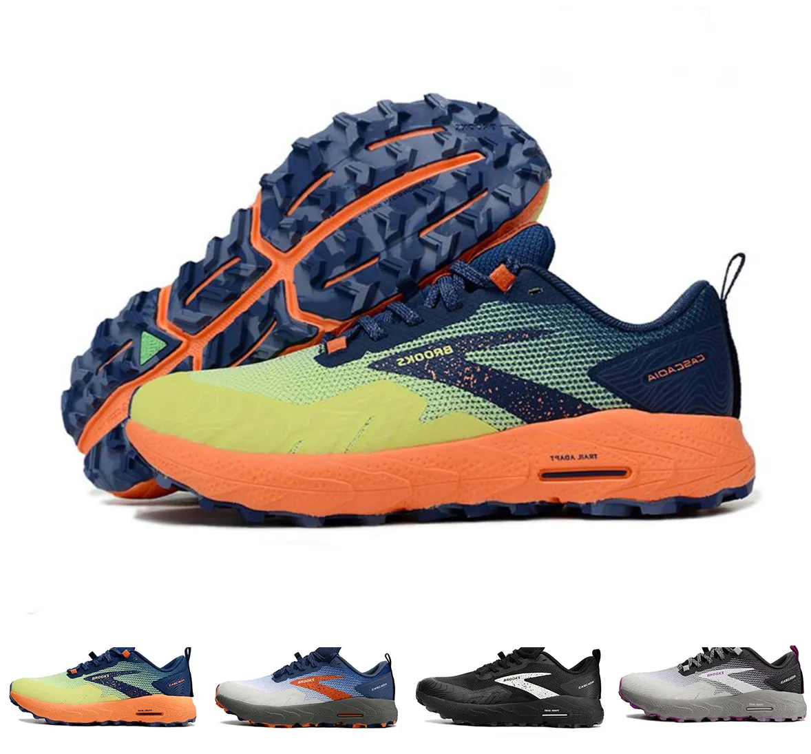 Brooks Cascadia 17 Trail hardloopschoenen Everyday Training Comfortabele schoen voor hardlichte hardloopsneakers