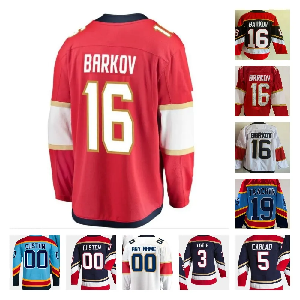 Florida Hockey Trikot Matthew Tkachuk Sam Reinhart Bennett Aleksander Barkov Carter Verhaeghe Sergei Bobrovsky Evan Rodrigues Oliver Ekman-Larsson Anton Lundell