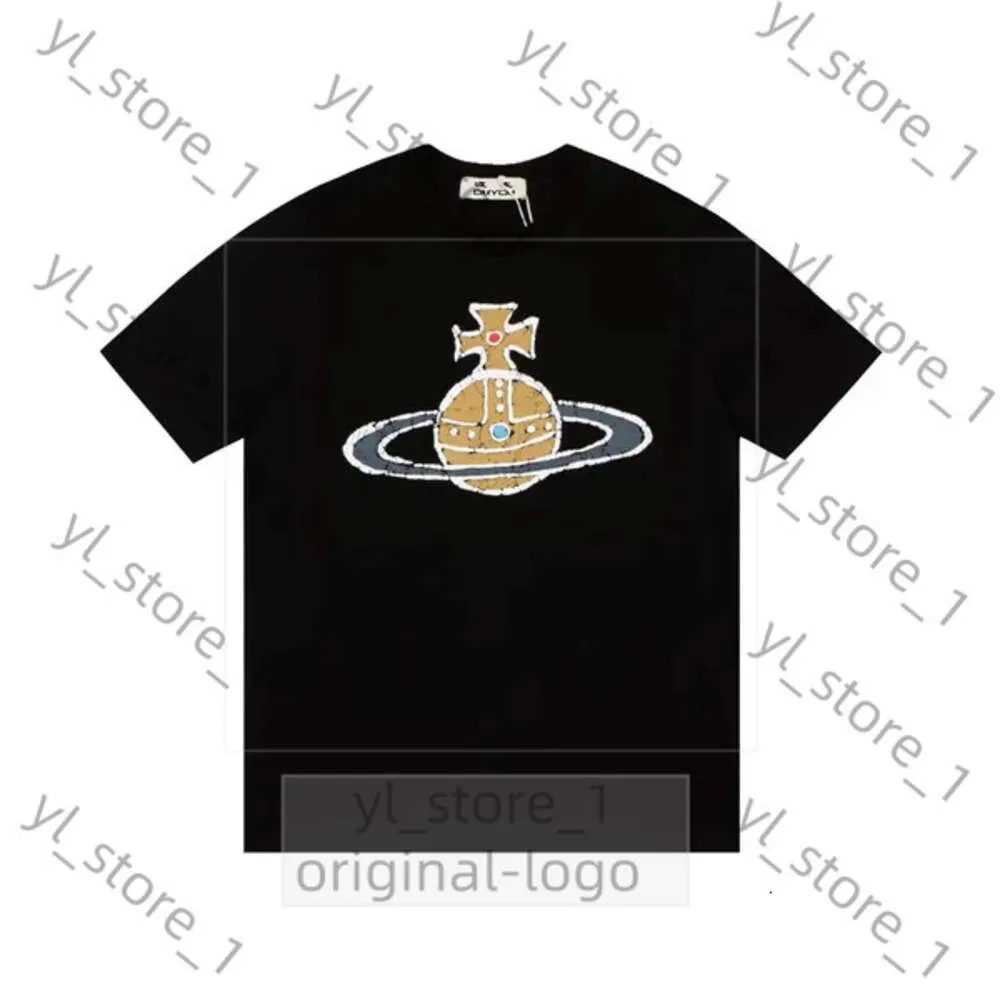 Viviane Westwood maschi's spray Orbs Vivienne maglietta per camicia abbigliamento da uomo da donna maglietta estiva con lettere 100% cotone jersey time di alta qualità 9391