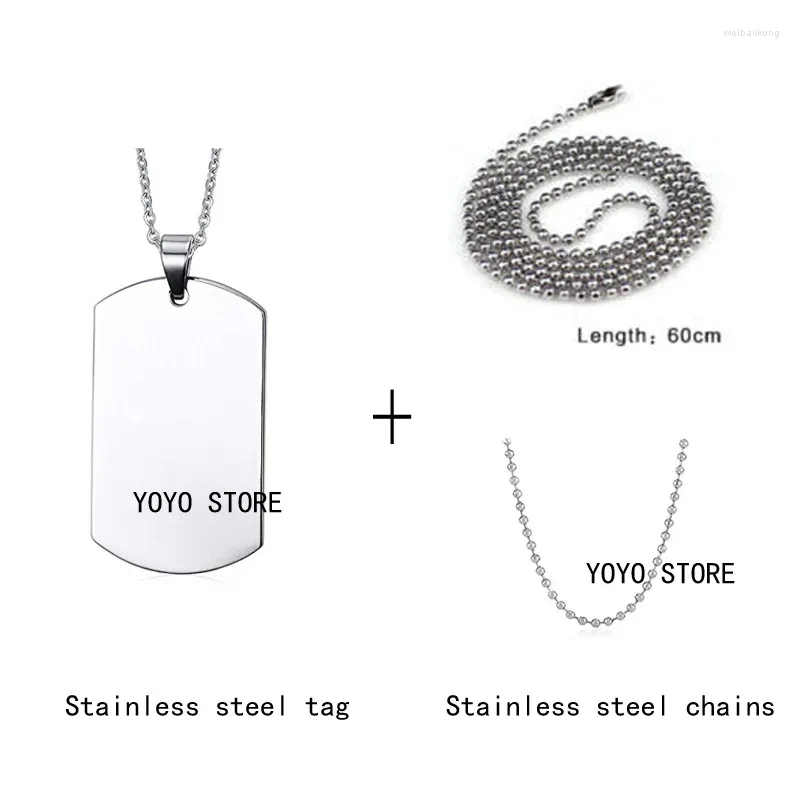 Dog Tag Selling In 2024 Stainless Steel Military Pendant With Chains Necklace