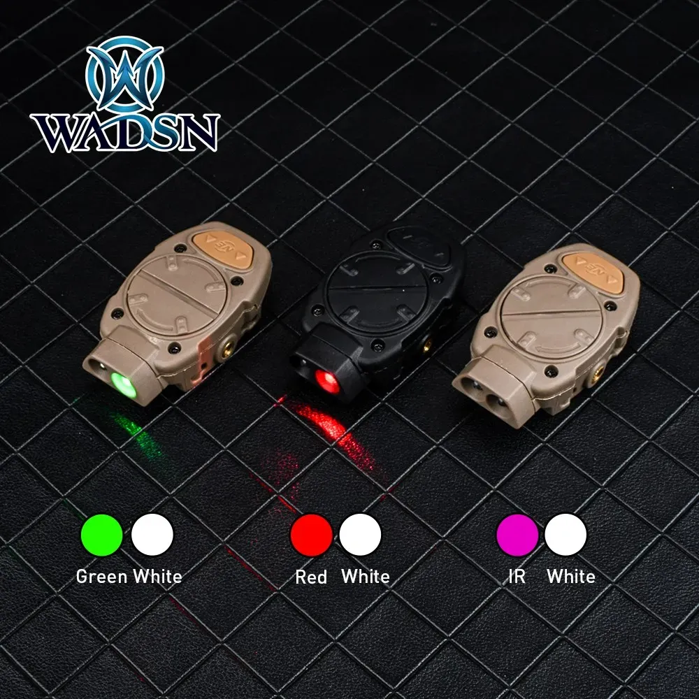 Запчасти Wadsn Mini Helmet Light White Green Red IR Signal Signlight Tactical Outdoor Wargame Army Lights подходит для 20 -миллиметровых рельсов