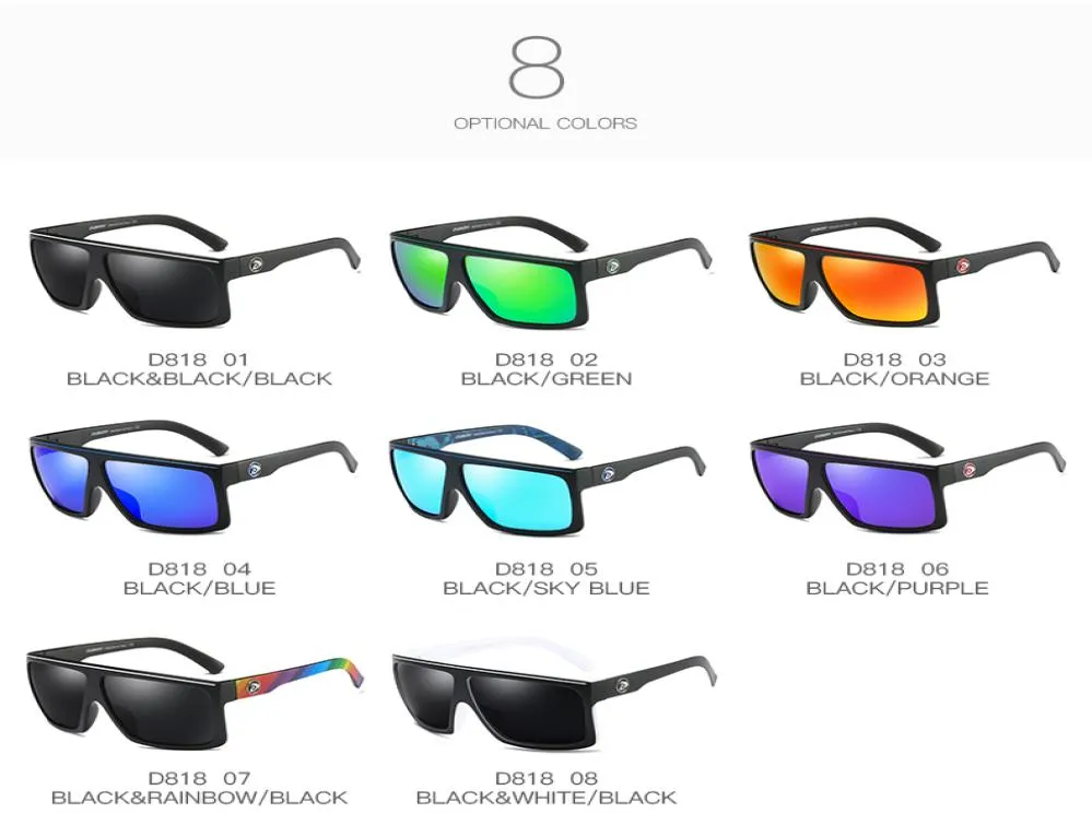 Lente Square Polarized Dragon Sunglasses Homens Mulheres ao ar livre Esportes de pesca esportiva Oculos de sol feminino8080142