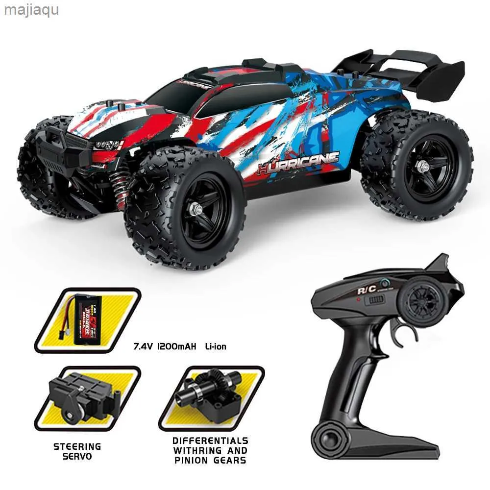 Electric/RC CAR HS 18321 18322 1/18 2.4G 4WD 36 km/u High-Speed RC Voertuigmodel Remote Control Vehicle RTR Voertuig Off-road voertuig Elektrisch toilyl2404