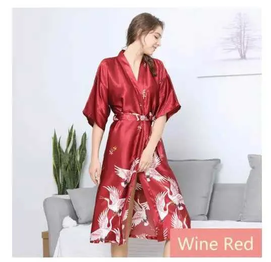 Dames slaapkleding zijden kimono gewaad badjas vrouwen satijn zijden gewaden nacht sexy gewaden nacht kweek badjas badjas lingerie gewaad y240426