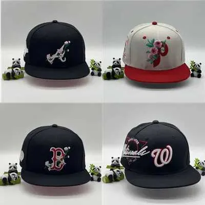 Szerokie czapki Brim Hats Hats 2024 Nowy mody baseballowy haftowany litera męskie i damskie moda moda hip -hopowa zachód słońca pełny zamknięty kapelusz 240424