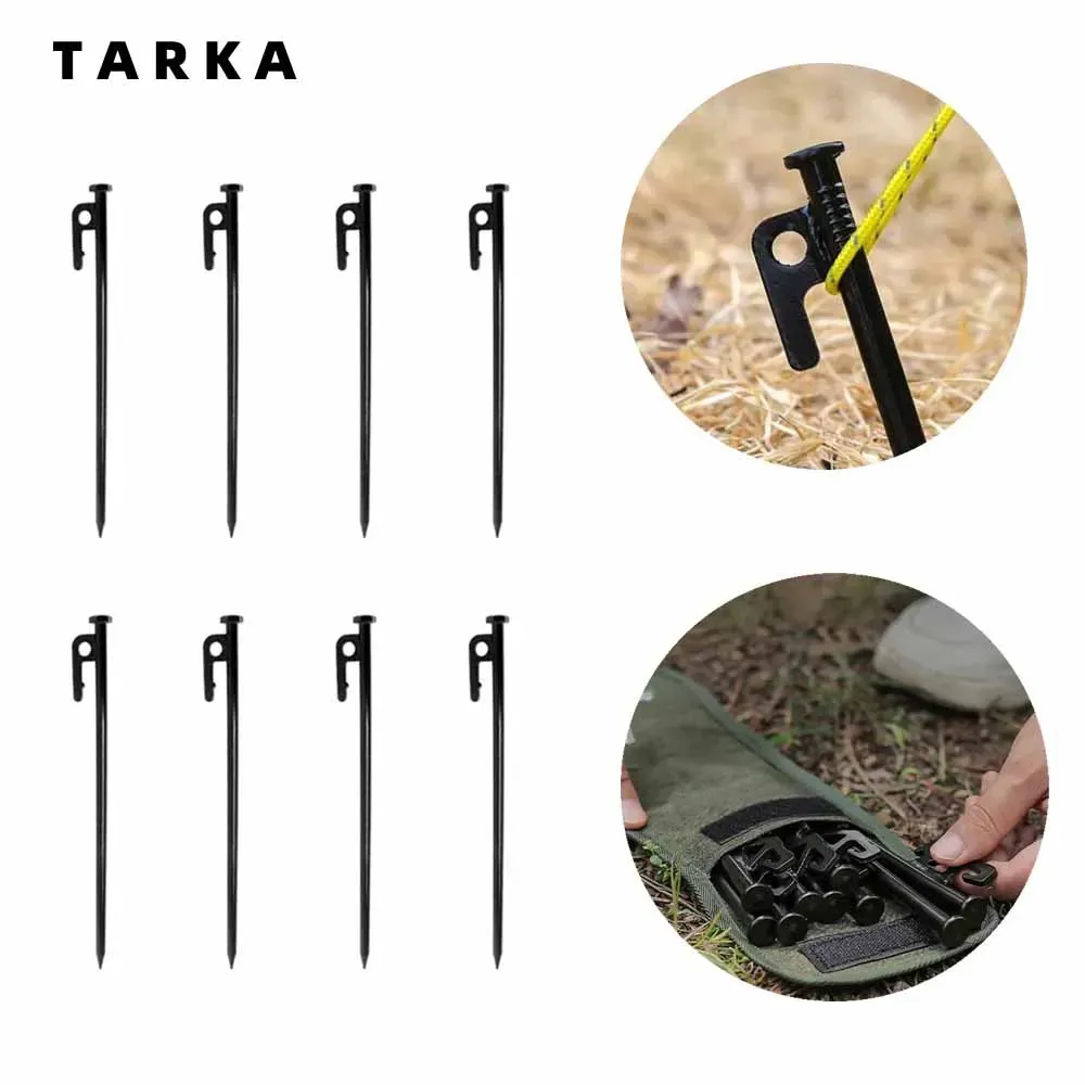 Abris Tarka 2/4/6/8/10pcs Camping Tent PEPS 20 cm ongles de mouches lourds auvents enjeux de tente de tente PEET PEOS CORDE VIN