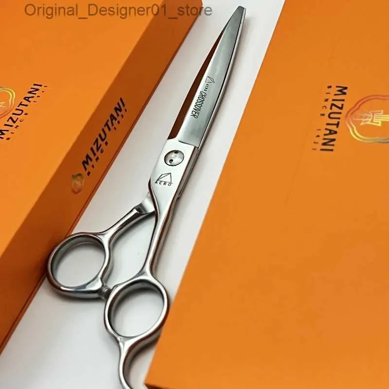 Hårsax Mizutan Professional Hair Clippers 7-tums VG10 Steel Shaver för männens bantande rakappar Salong Hair Tools Q240426
