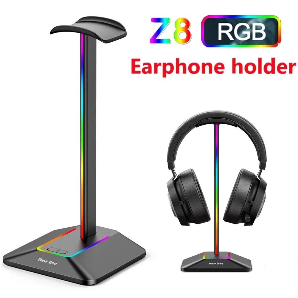 Zubehör RGB Headset Support Ständer USB2.0 Typec2.0 Kopfmontierter Kopfhörer -Ständer Rack Abnehmbarer Desktop -Organizer für universelle Kopfhörer