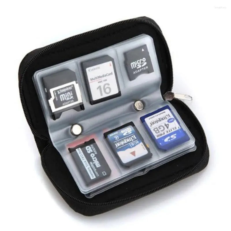 Opbergtassen 22 Slots SD -kaarttas Travel Elektronica Pography Accessoire Cases Micro -draagtakgadgetaccessoires