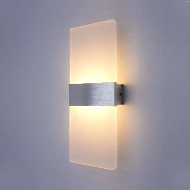 Wall Lamp Modern Minimalist Indoor LED Light Aluminum Acrylic Hardwire Bedroom Living Room Corridor Staircase Sconces