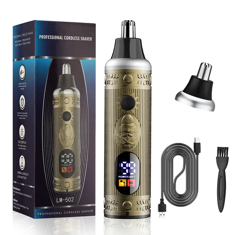 Resuxi LM-502 Herramienta indolora de reemplazo recargable Hoja de reemplazo Nariz eléctrica y recortadores de cabello para la oreja SHAVER NARIA 240422