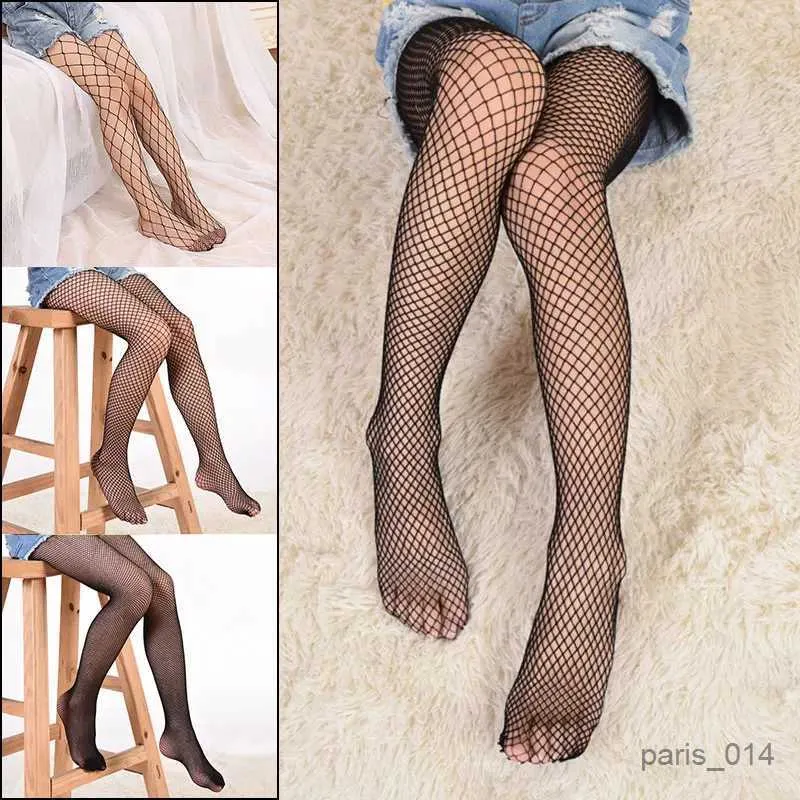 Çocuk Çoraplar Kids Siyah Fishnet Tayt Çorapları Moda Sıkı Kız Kız Beyaz Giyim Pamuk Örgü Kollantı Külotlu Çekme Çorap