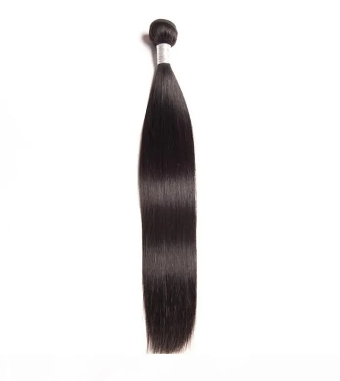 Extensões de cabelo humano peruano Cabelo de cabelo virgem reto Tascelações naturais cor 95100g Silky Straight One Bundle9792468