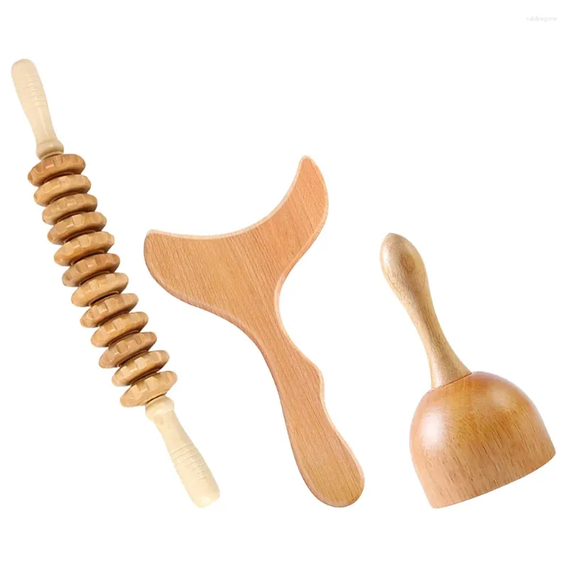 Fiori decorativi Massage Stick Spalla Massager Strumento Strumento posteriore Strumenti di scultura in legno Sculping Massagni di viaggio per il corpo