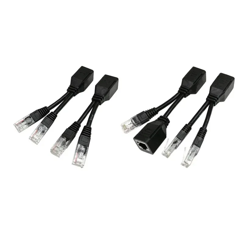 new 2024 /RJ45 Splitter Combiner UPOE Cable Kit POE Adapter Cable Connectors Passive Power Cablefor POE Adapter Cable Connectors