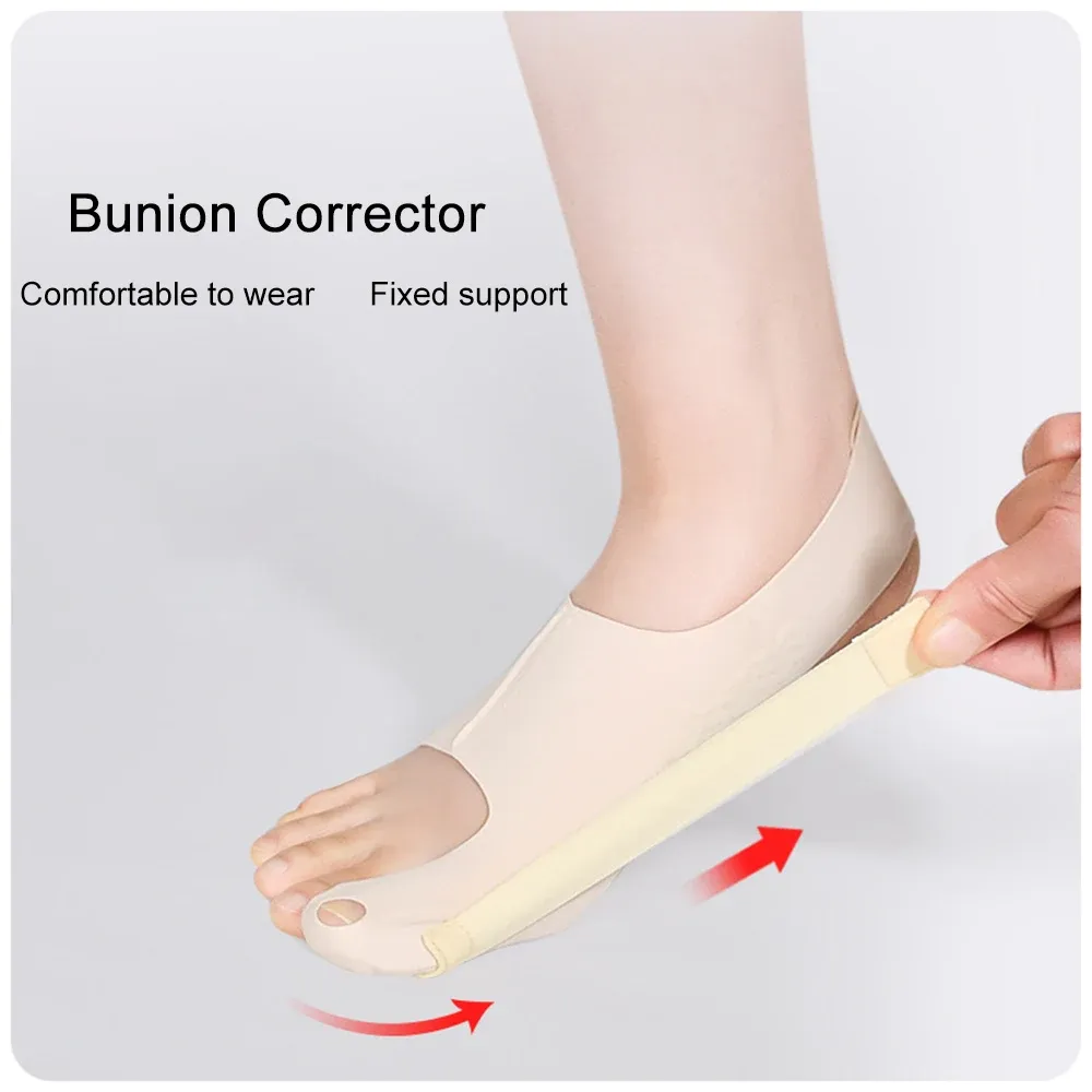 Verktyg 1PC Corrector Hallux Valgus Big Toe Bunion Corrector Orthopedic Socks Toes Separator Women Men Foot Care Toe Relieve Tools