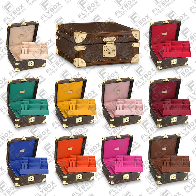 M20040 M13513 kosmetiska väskor smycken läderklocka förvaring fodral toalettartikar damer mode lyxdesigner toppkvalitet handväska snabb leverans