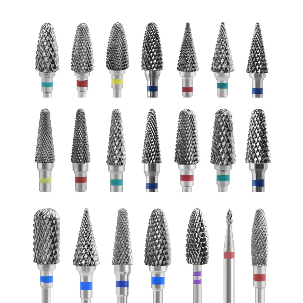 Bits Carbide Nail Drill Bits Rotary Burr Milling Cutter for Manicure Machine Nail frez Apparatus for Manicure Cutter Nail Accessories