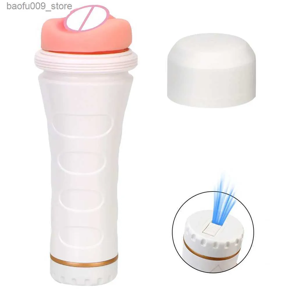 Andere gezondheidsschoonheidsartikelen Real Pussy Artistic Vagina Sexy Lichtvorm Big Male Masturbation Cup Penispomp voor mannen Volwassen producten Q240426