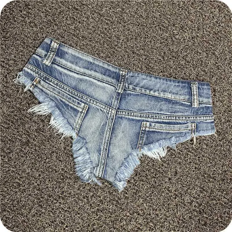 Women's Shorts Sexy Womens Low Rise Stretch Mini Denim Shorts Hot Pants Beach Party Clubwear Y240425