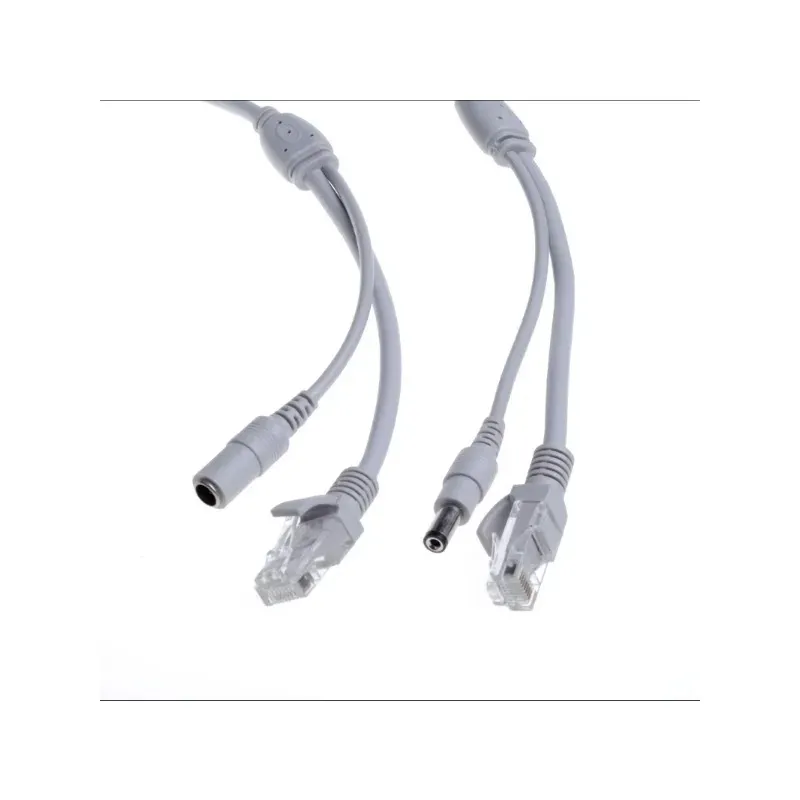 ANPWOO CCTV CAT5/CAT-5E 5M/10M/15M/20M/30M Ethernet-kabel RJ45 + DC Power CCTV Netwerk LAN-kabel voor NVR-systeem IP-camera's