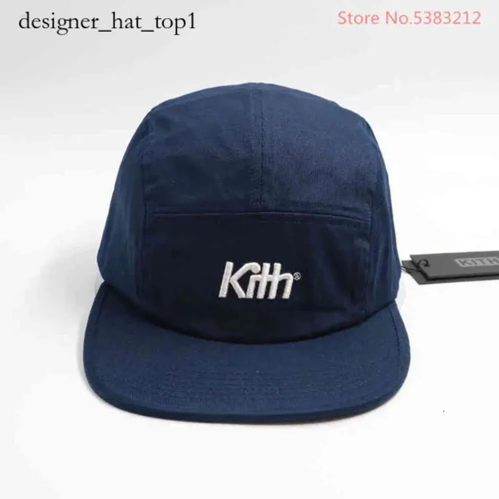 Kith 5 Panel Projektant mody Camp CAP Regulowany czapkę baseballową Snapback Hip Hop Trucker Caps dla mężczyzn Kith Women Dad Hats Casual Sun Visor Outdoor Kith Hat 1138