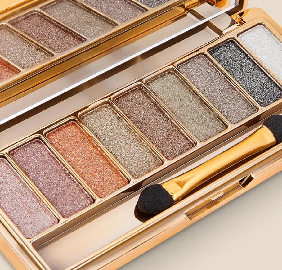 Lameila Dazzle Bright 9 Color Eyeshadow Palette Mousse ترابي عارية العيون الظل لوحات سوداء Smokey Eyes Makeup167673