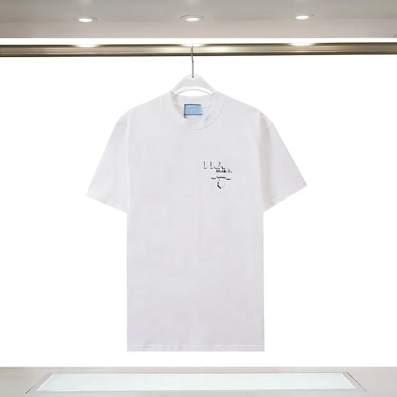 Wiosną lato 2024 Projektant z kolekcji Cotton T-Shirt Black White
