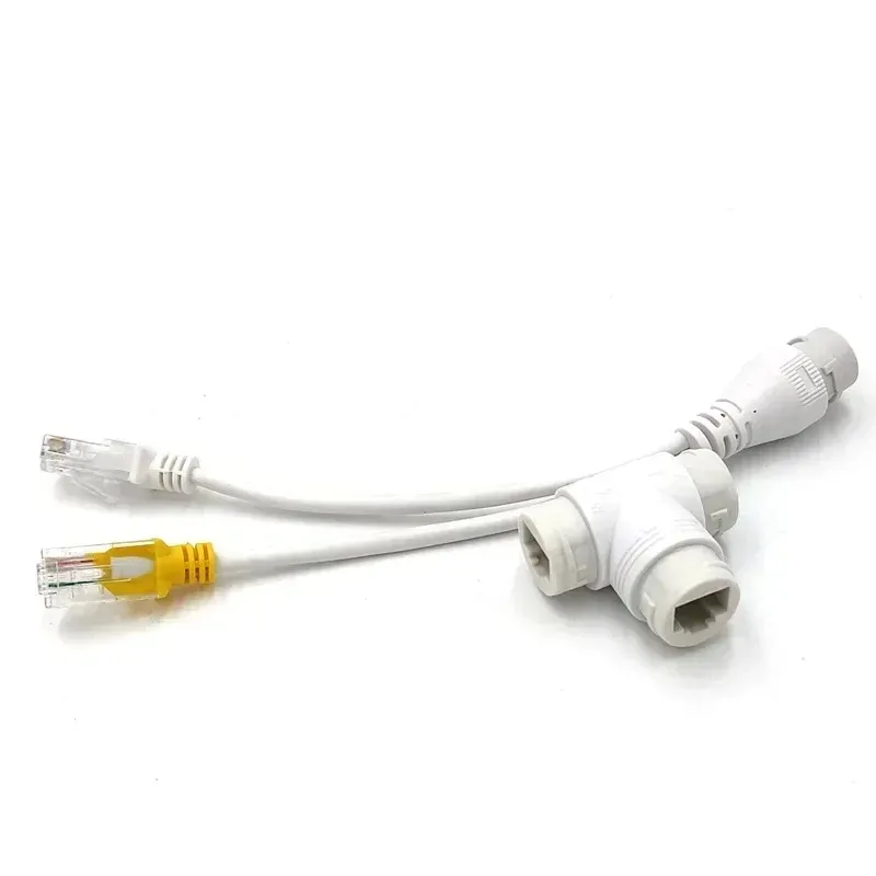 2024 Adaptateur Splitter POE Ethernet un câble de réseau Deux caméras Splitter combiner Connecteur CONVERTISSE