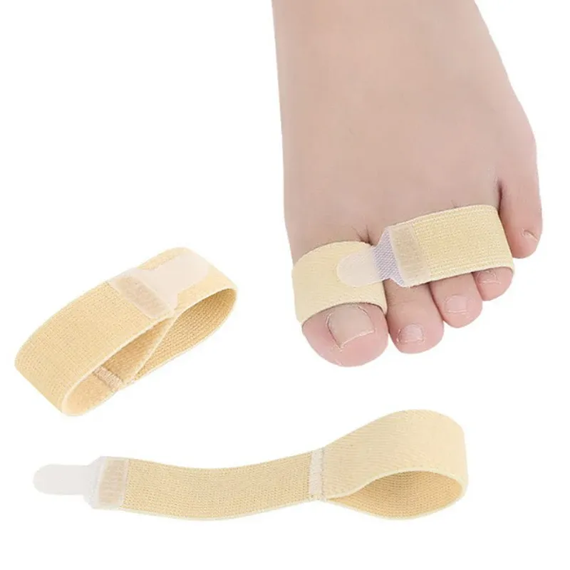 Traitement Tissu Toe doigt lissener marteau orteil Hallux Valgus Correcteur Bandage Toe Séparateur Splint Wraps Foot Smet Care Tool