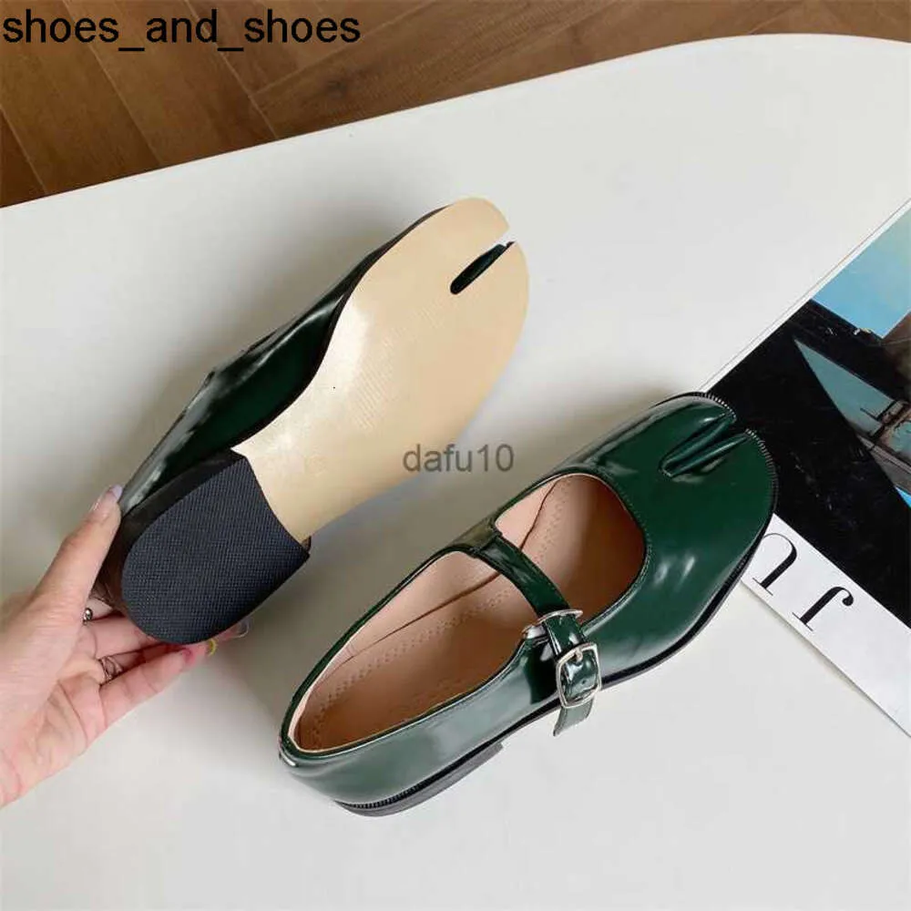 Chaussures habillées 2024 STRACHE DE CEINTROL CEUAURE DE NOUVELLES MARY JANES FEMME TABI NINJA TROTTER TOE SPART FLATS FEMME MAIS COZY LOISSE