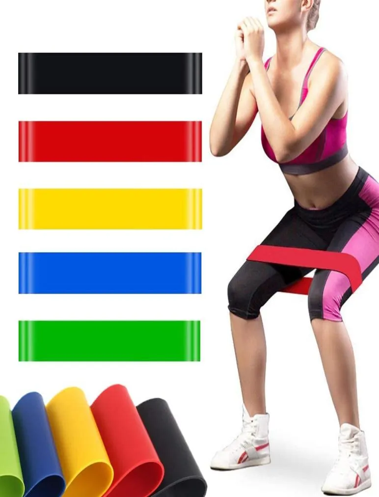 Bandas de resistência para pernas e GTES, bandas de fitness elásticas para o exercício 5 níveis de força, amigável para a pele para mulheres, aplique -se ao HOME7824313