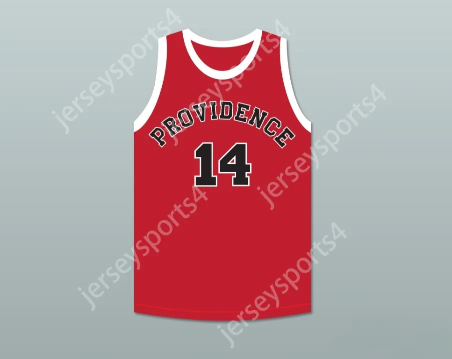 Anpassad Nay Youth/Kids George Nostrand 14 Providence Steamrollers Red Basketball Jersey 2 Stitched S-6XL