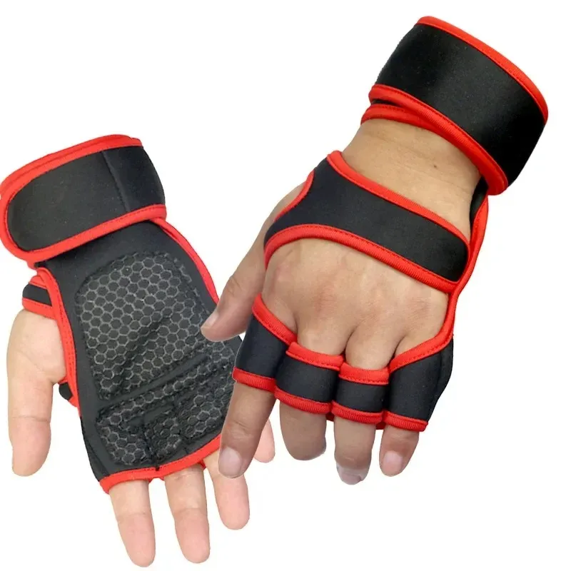 Training Sport Gloves for Men Women Workout Gloves Fitness Body Building Weightlifting Gym Hand Wrist Palm Protector Gloves