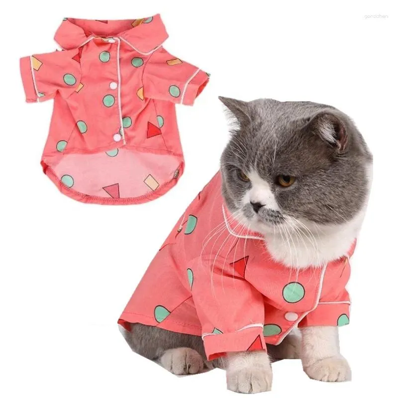 Abbigliamento per cani vestiti per animali domestici per cani di piccola taglia gatti gatti camicia da sonno abbronzatura cucciolo di moda primavera gatto chihuahua Yorkie pug abiti