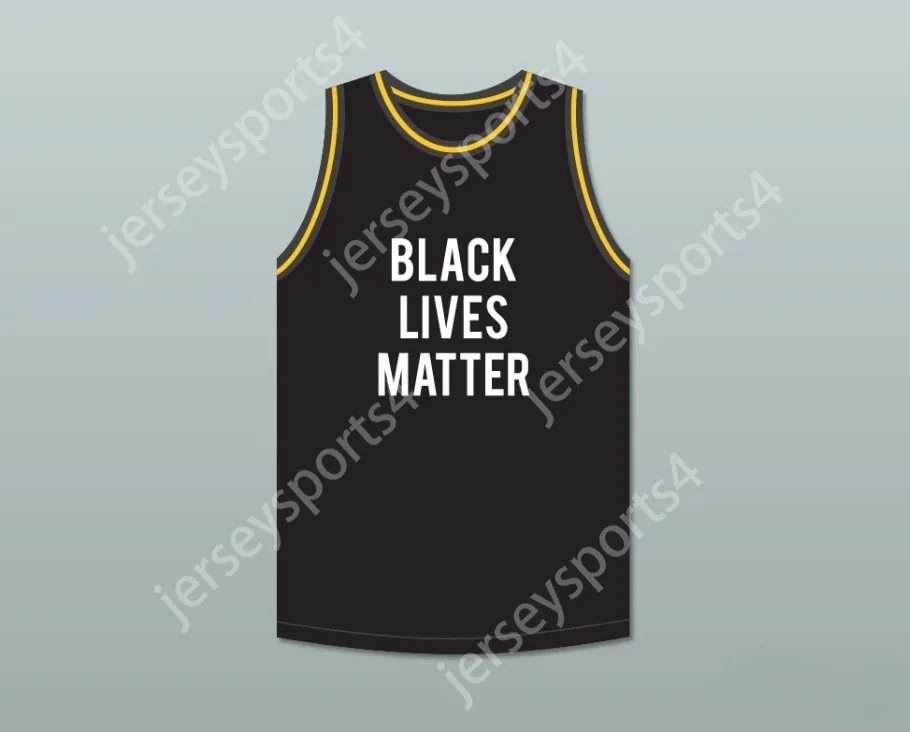 Nome Custom Name Mens Youth/Kids Laquan McDonald 17 Black Lives Matter Basketball Jersey Top S-6XL Cucite S-6XL