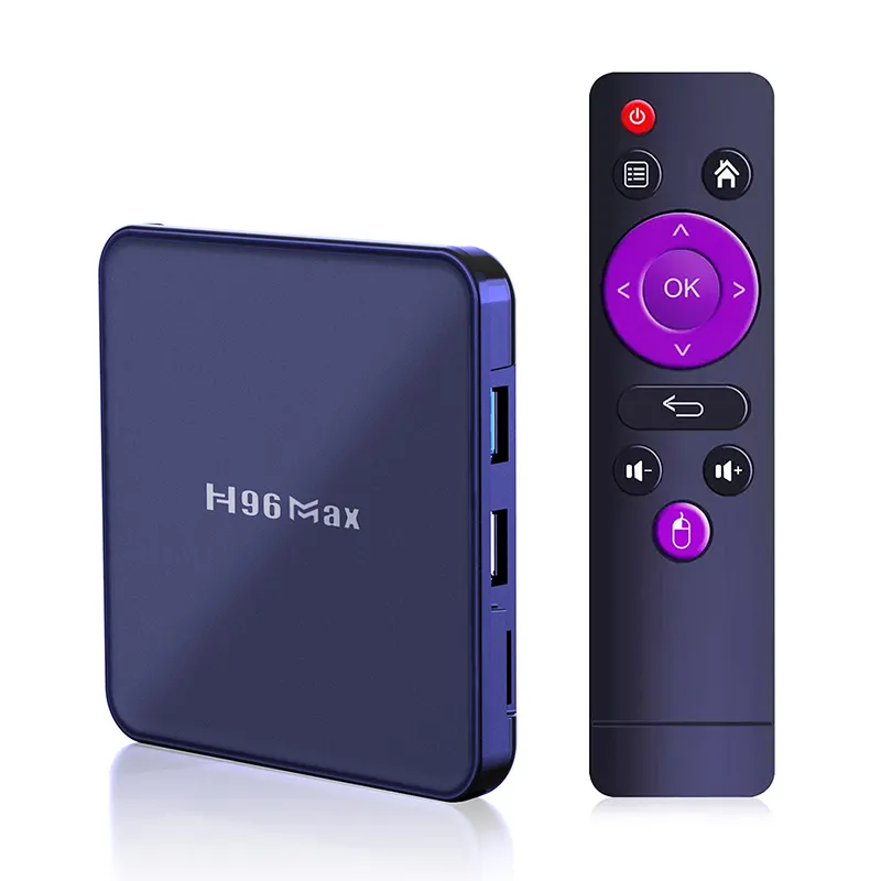 4 Go + 64 Go le plus récent Android 12.0 TV Box H96 Max V12 Smart TV Box Rockchip 3318 Media Player STB Factory