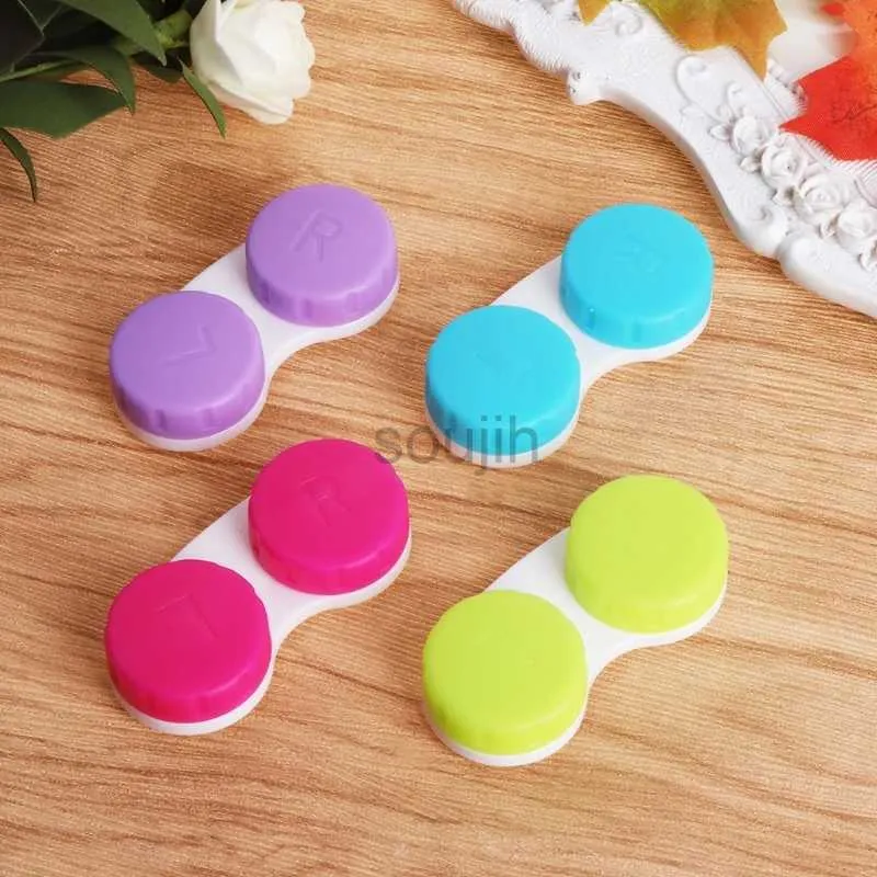 Contacts Lens Accessoires 4PCS Contact Lenses Box Lens Case Care Kit Kit Kit Conteneur Wholesale D240426