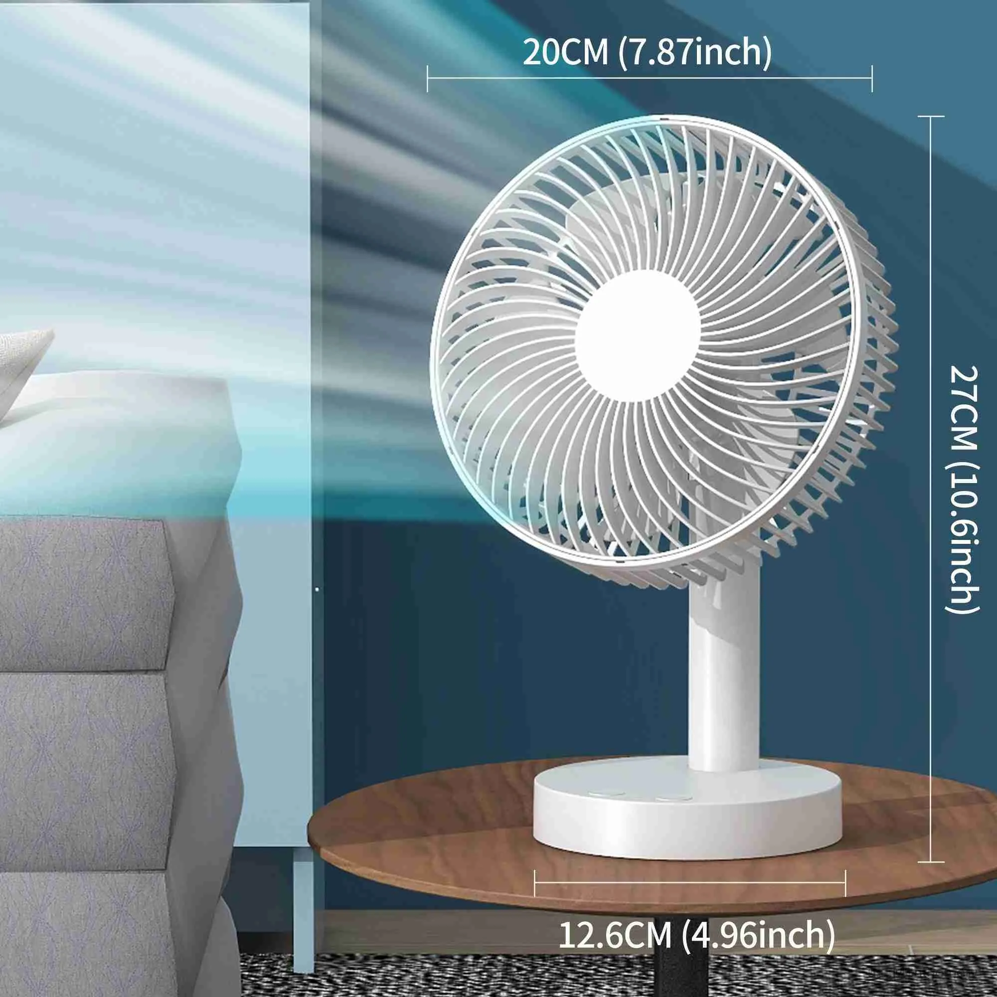 Electric Fans Mini Oscillating Fan Portable Battery-Operated 6-inch Table  Fan with 4 Speed Levels and Timer from Dhgate Electric Fans - price 40.8, image size:2000x2000