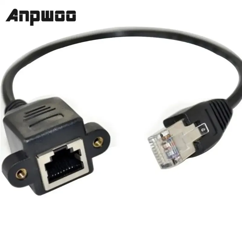 Бренд Anpwoo Высококачественное 30 см и 60 см панели Ethernet Panel RJ45 Расширение кабельной локальной локальной сети для превосходных сетевых преимуществ и повышения производительности