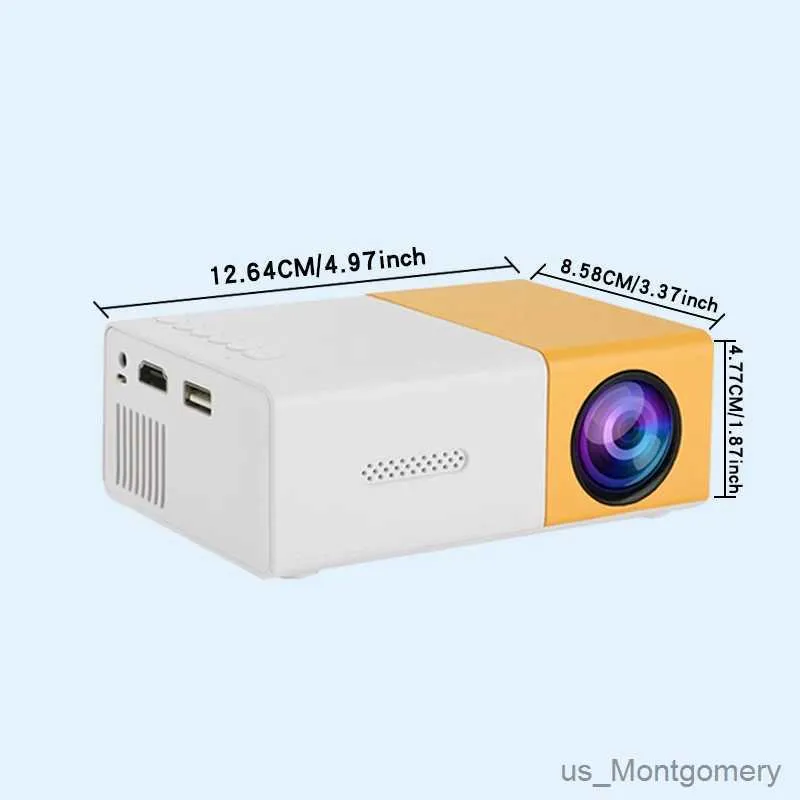 Projectors YG300 Mini HD Home Kores Przenośny projektor kompatybilny z USB HDMI może być bezpośrednio podłączony do telefonu