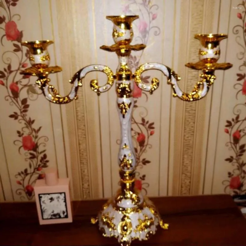 Candle Holders European Metal Candlestick Stand Home Decor Wedding Prop Romantic Holder Candelabra 3/5 Heads