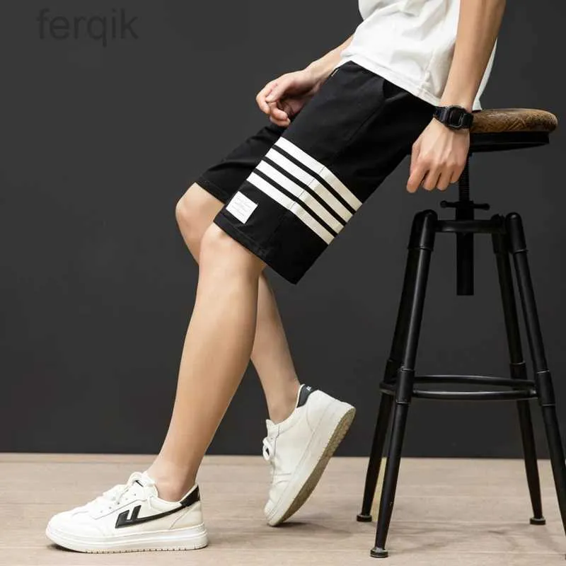 Men's Shorts Summer Mens Outerwear Sports Casual Capris New Casual Loose Trend Versatile Quick Drying Breathable Outdoor Running Shorts d240426