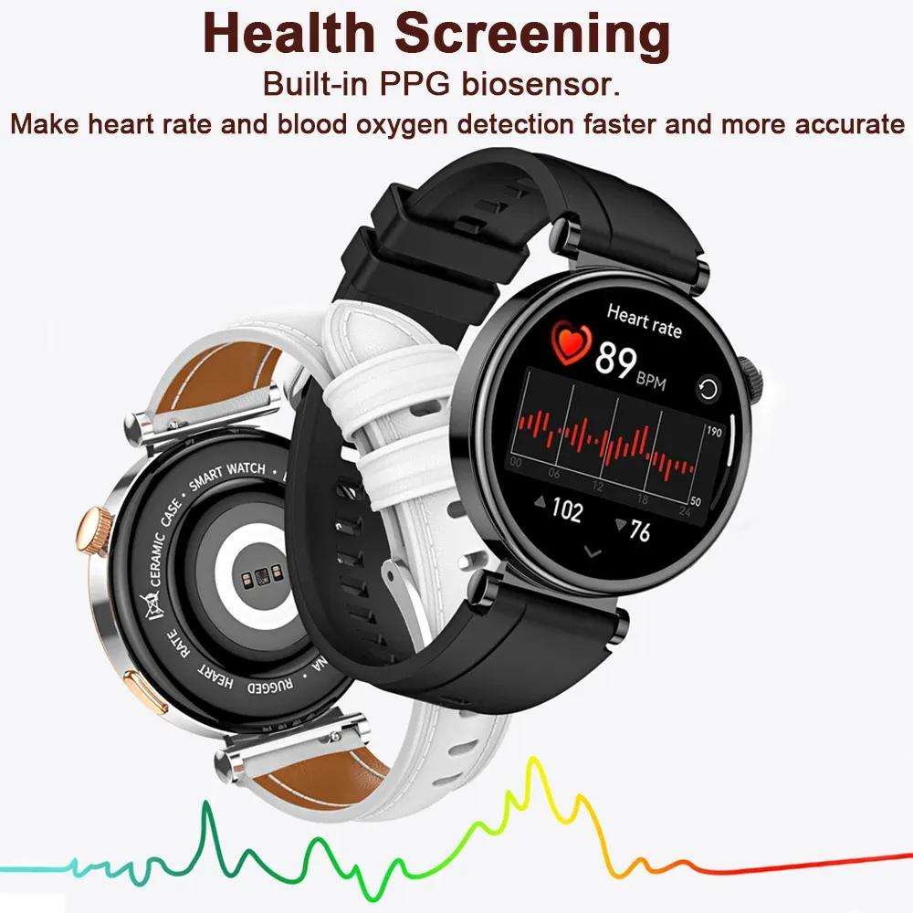 Nieuwe Smart Watch voor dames GT4 Mini Bluetooth Talk NFC Smart Island 1.3 Screen Sports Health