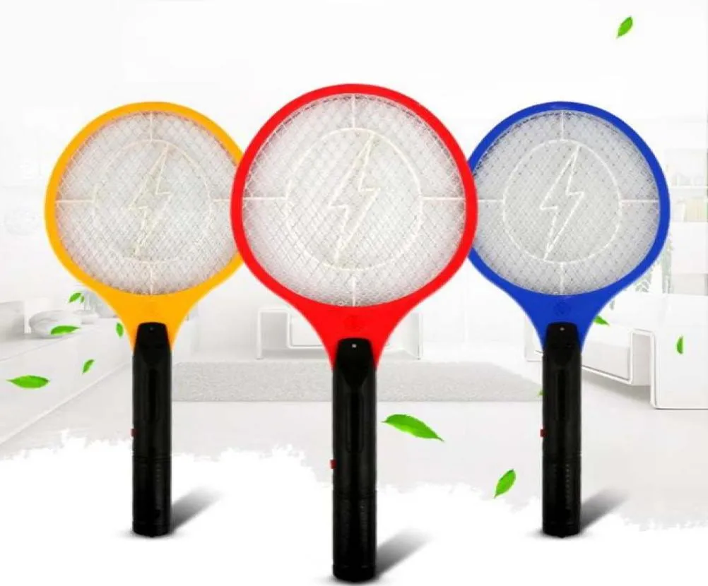 3 Layers Net Dry Cell Hand Racket Electric Swatter Home Garden Pest Control Insect Bug Bat Wasp Zapper Fly Mosquito Killer3975175