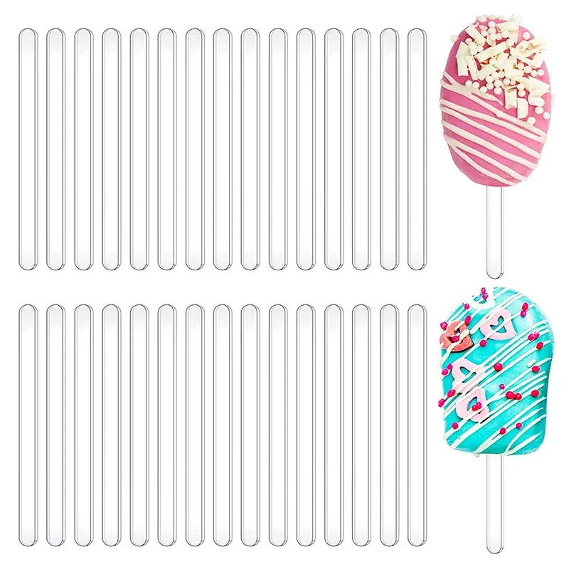 Araçlar 10/20pcs Akrilik Dondurma Çubukları Yaz Partisi Malzemeleri Popsicle Çikolata Tatlı Çubuğu Doğum Günü Bebek Duş Çocukları Diy El Sanatları