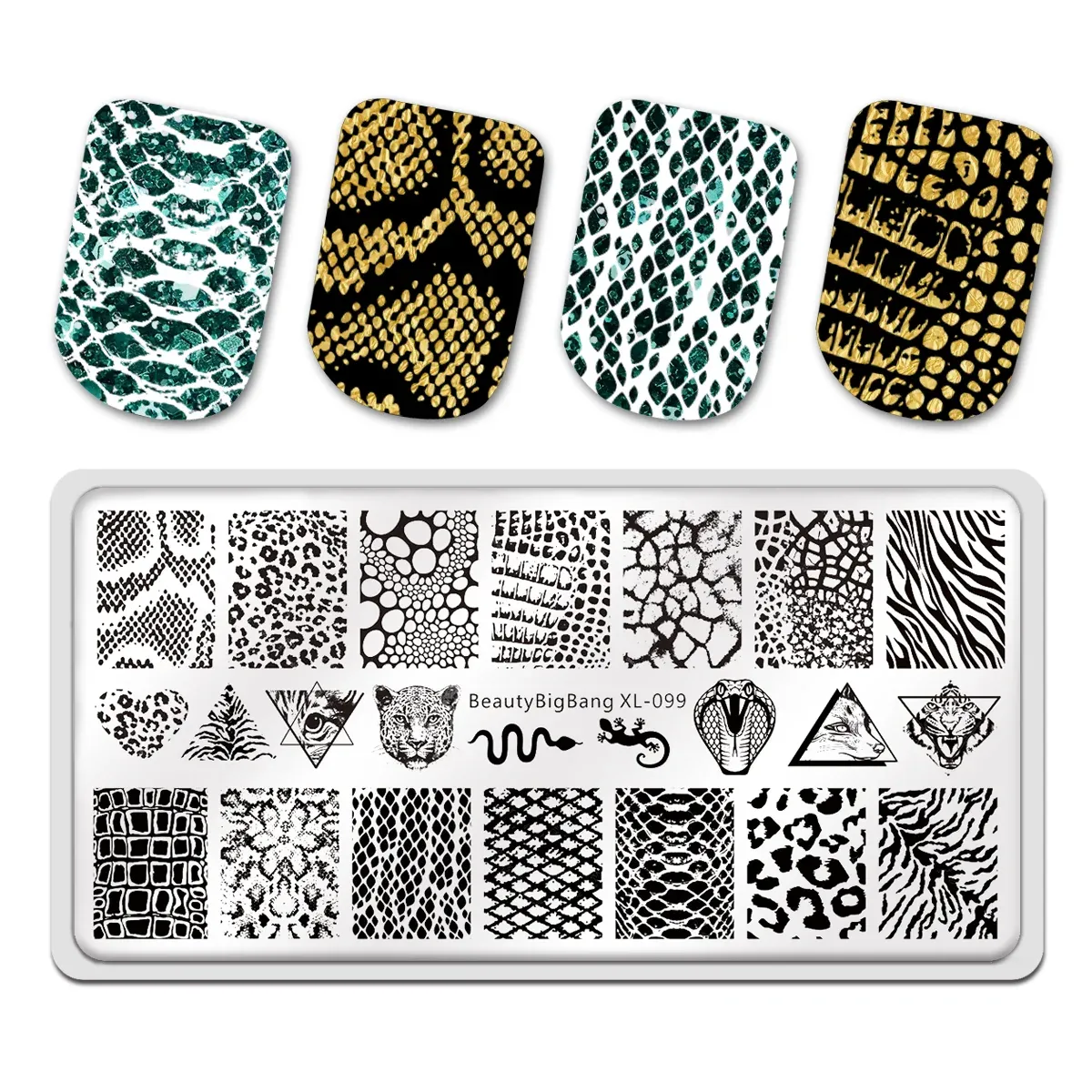 Art BeautyBigbang Animal Image Image Nail Art Пластин с печать