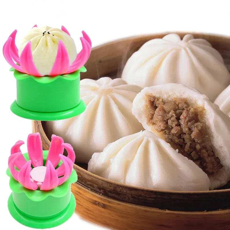 Moulds Kitchen DIY Pastry Pie Dumpling Maker Chinese Baozi Mold Baking And Pastry Tool Steamed Stuffed Bun Making Mould Bun Maker 1pcs