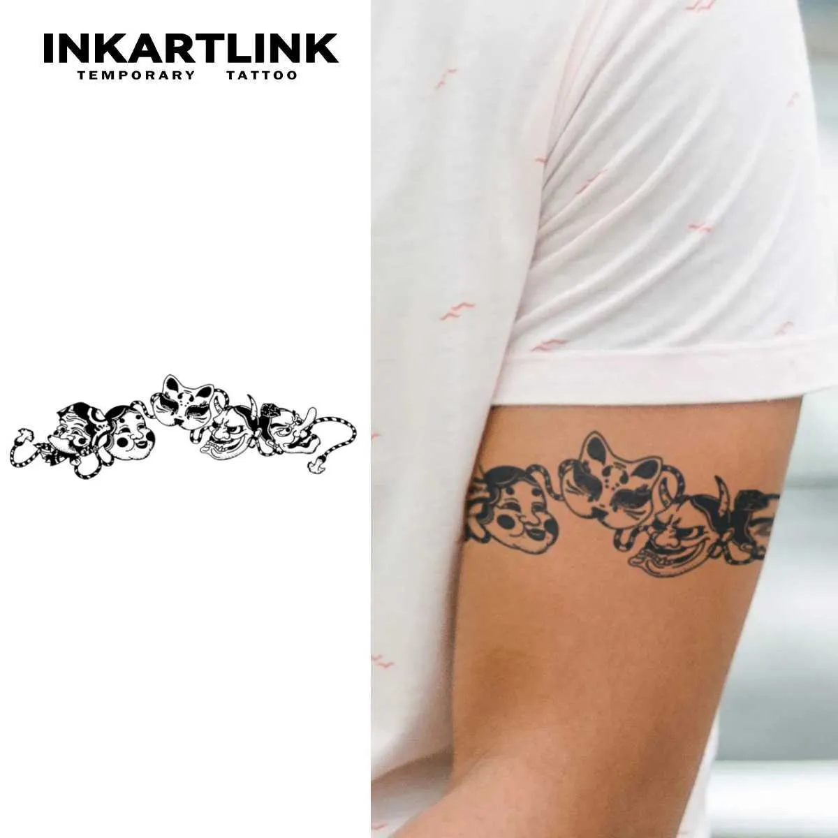 Tattoo Transfer Armband temporärer Tattoo Aufkleber wasserdichte Magie Tattoo dauert 15 Tage gefälschte Tattoo halb dauerhaft Tattoo 240427