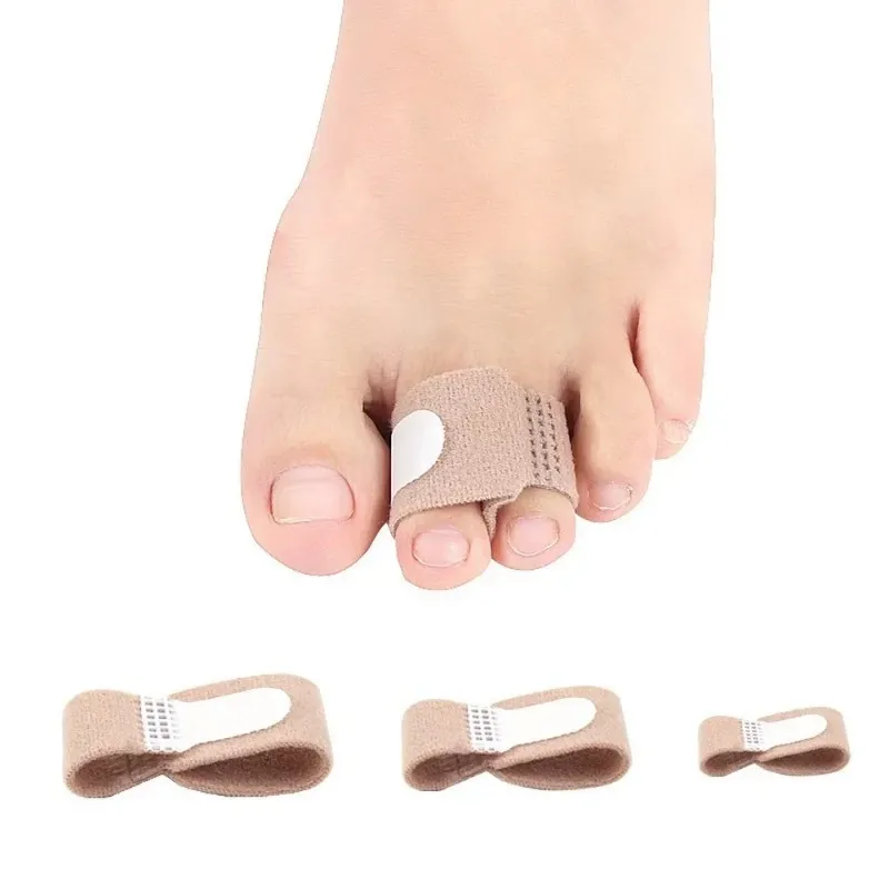 2st Ny Toe Finger Rättare Hammer Toe Hallux Valgus Corrector Bandage Toe Separator Splint Wraps Foot Care Supplies
